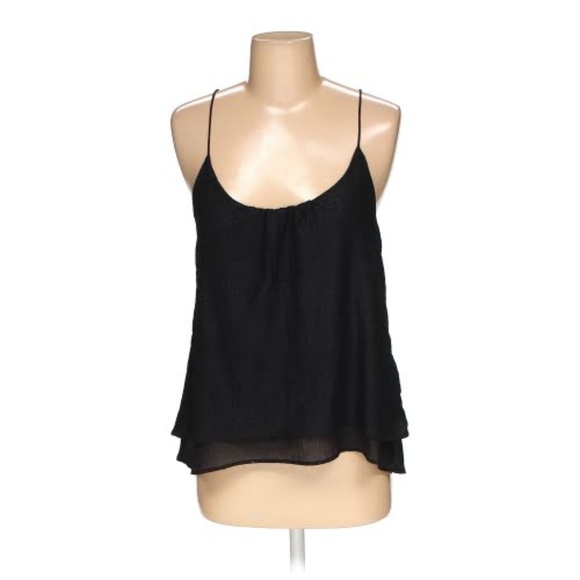 Gorgeous Black Shimmery Flowy Tank/Cami - Picture 1 of 2